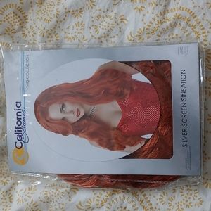 Red costume wig